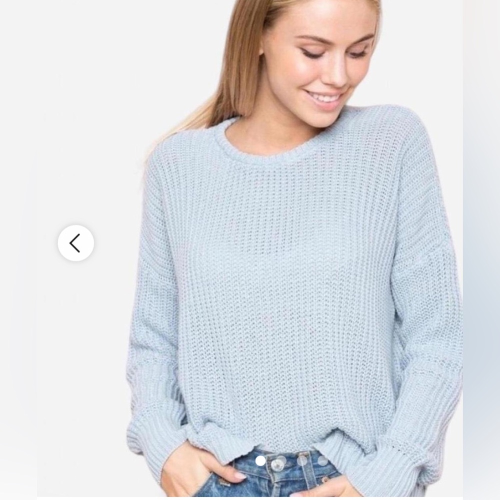 Brandy Melville Blue Knit Sweater